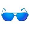 Modré kovové sluneční brýle