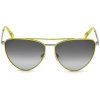 Žluté kovové sluneční brýle