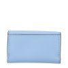 Světle modrá kožená peněženka