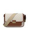 Crossbody kabelka z béžové tkaniny