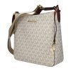 Crossbody kabelka z béžové tkaniny