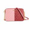 Vícebarevná plátěná crossbody kabelka