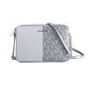 Šedá plátěná crossbody kabelka