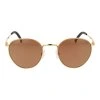 Zlaté kovové sluneční brýle