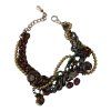 Zlatý Brass Sicily Floral Crystal Statepánskýt Náhrdelník