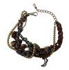 Zlatý Brass Sicily Floral Crystal Statepánskýt Náhrdelník