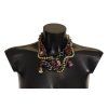 Zlatý Brass Sicily Floral Crystal Statepánskýt Náhrdelník