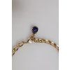 Zlatý Brass Floral Crystals Pearl Embellished Náhrdelník