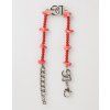 Stříbrný Tone Brass Beaded Resin DG Logo Chain Pánský Náramek