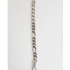 Stříbrný Tone Brass Chain Lobster Clasp DG Logo Náramek