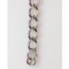 Stříbrný Tone Brass Chain Lobster Clasp DG Logo Náramek
