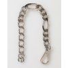 Stříbrný Tone Brass Chain Lobster Clasp DG Logo Náramek