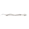 Stříbrný Brass Crystal Spilla Serpente Pánskýs Brooch Pin