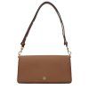 Hnědá kožená taška přes rameno