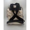 VALENTINO GARAVANI Leather and Transparent Plastic Backpack