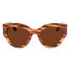 Hnědé acetátové sluneční brýle