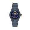 Modré hodinky z nerezové oceli