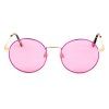 Růžové kovové sluneční brýle