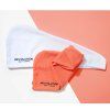 Elastický turban na vlasy (Microfibre Hair Wrap) (Varianta Koralová/bílá)