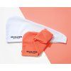 Elastický turban na vlasy (Microfibre Hair Wrap) (Varianta Koralová/bílá)