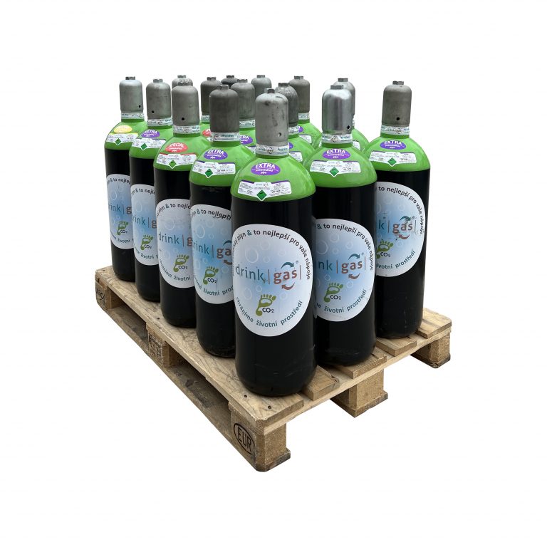 DrinkGAS tlakové láhve – paleta