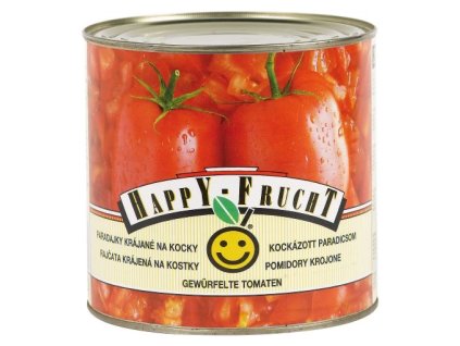 Rajčata krájená na kostky 2500g Happy Frucht