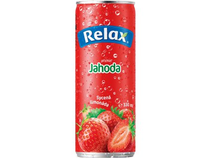 Relax limonada Jahoda 0.33L plech
