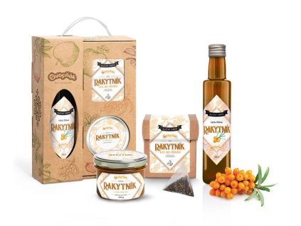 Dárková rakytníková sada s džemem Ovocňák