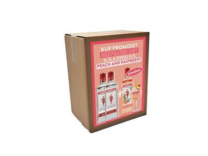 sada beefeater 2x1l + peach and raspberry 0.7l
