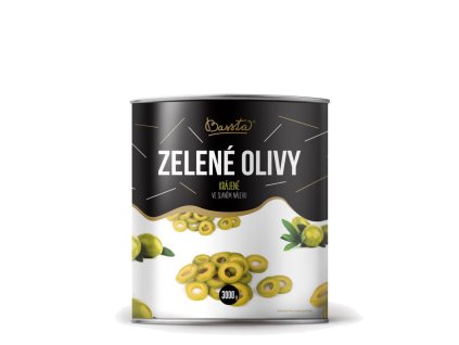zelene olivy krajene 3 kg