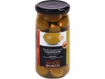 olivy zelené plněné mandlí