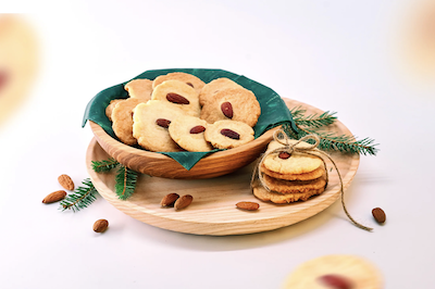 Vánoční mandlové sušenky