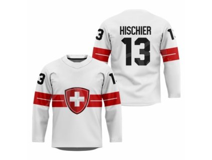 hokejovy dres svycarsko bily