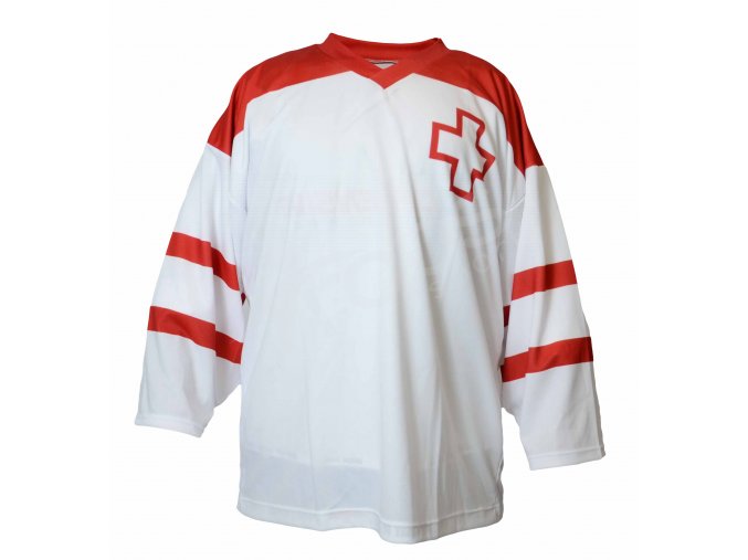 Hokejový dres Švýcarsko TOP - bílý