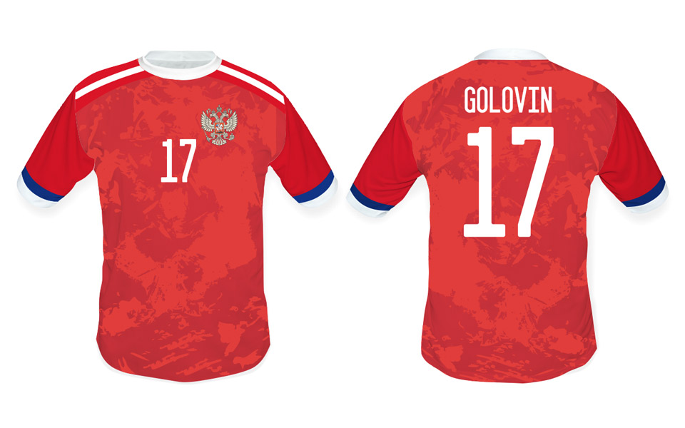 W&B Fotbalový dres Rusko Velikost: M