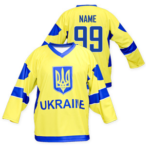 W&B Hokejový dres Ukrajina Velikost: M