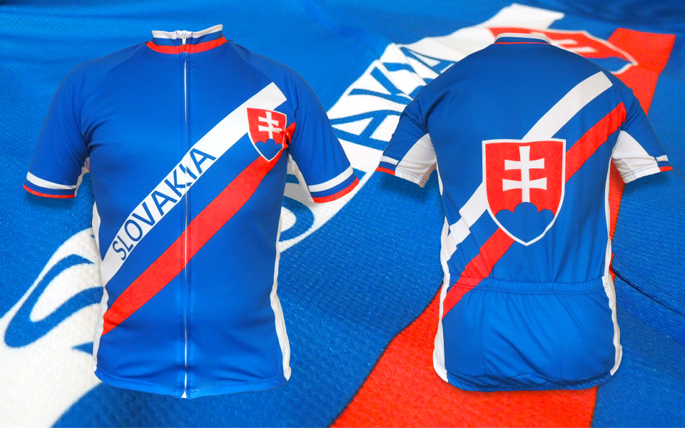 W&B Cyklistický dres Slovensko Velikost: XXXL