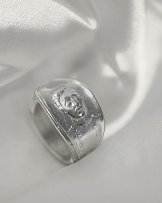 this ring is upcycled from a spoon more than 100 years old! it was made around 1910 and it features the belgian king...