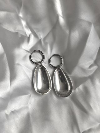 earrings made from nickel silver spoons