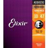 Elixir 16002 Phosphor Bronze Nanoweb Extra Light Acoustic Guitar (010-047)