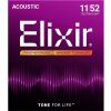 Elixir 16568 Phosphor Bronze Nanoweb Custom Light Acoustic Guitar (011-052) 3-PACK