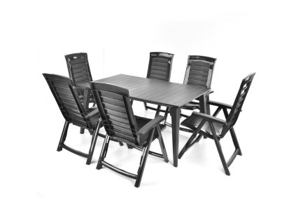 Set záhradného nábytku - HECHT JARDIN GRAPHITE 6