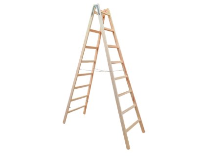 2908 Drevený rebrík dvojdielny /ŠTAFLE /PREMIUM/ PROFI