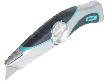 Wolfcraft profesionálny nôž s trapézovou čepeľou s puzdrom 4089000