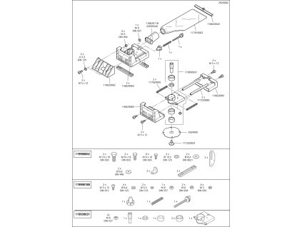 Náhradný diel Vodící lišta 2920(117220060) pro Víceúčelová fréza na dřevo Wolfcraft 2920000