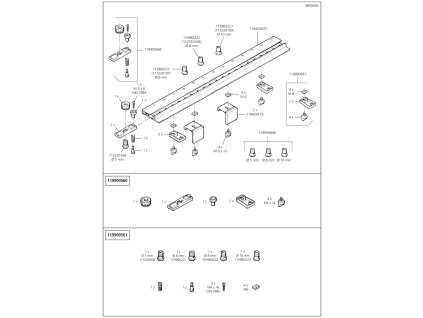 Náhradný diel Vrtačka pouzdro 8mm 4650 (staré č. 117220108)(115960222) pro Kolíková lišta  Wolfcraft 4650000