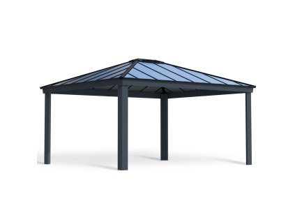 Palram Canopia Garden Gazebos Dallas 14x16 4.3x5 Grey Grey Twinwall Cutout