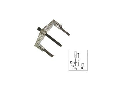 stahovak dvojramenny stavitelny 100mm