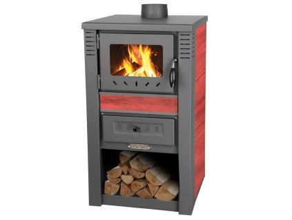 Kachle Nova Ceramic, 7,5 kW, 120 mm, červená