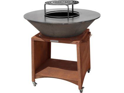 Gril Strend Pro Fiesta, prevedenie rust, oceľ, priemer 100 cm, s ohniskom